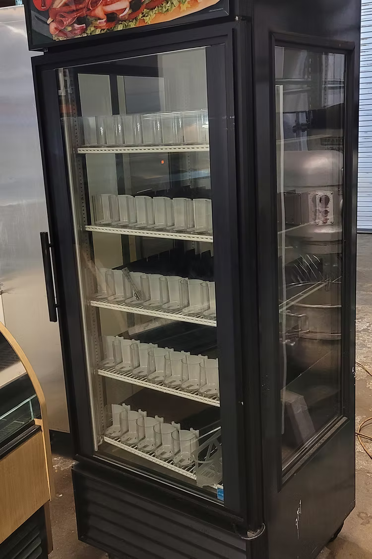 Pre-owned, True 1 Glass Door Refrigerator , Glass sides 30''