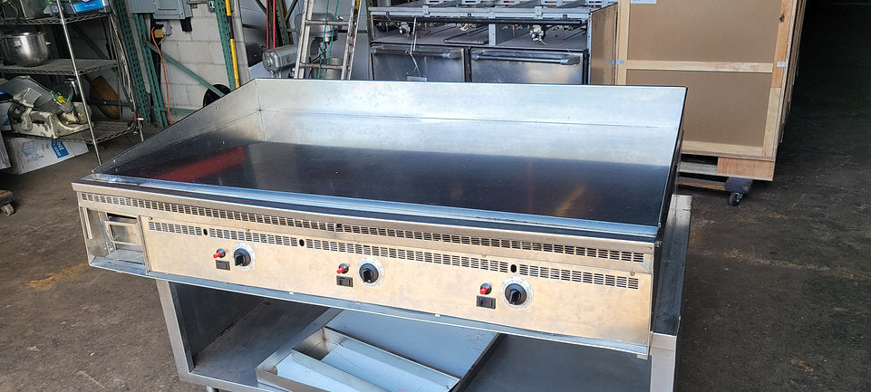 Keating 60x36FT Front Trough MIRACLEAN 60" Griddle Gas