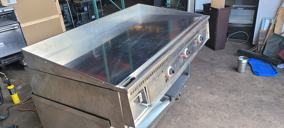 Keating 60x36FT Front Trough MIRACLEAN 60" Griddle Gas