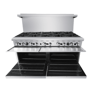 AGR-10B — 60″ Gas Range with Ten (10) Open Burners