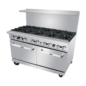 AGR-10B — 60″ Gas Range with Ten (10) Open Burners