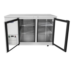 MBB59GGR — 59″ Back Bar Cooler with Glass Doors