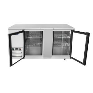 MBB69GGR — 69″ Back Bar Cooler with Glass Doors