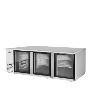 MBB90GGR — 90″ Back Bar Cooler with Glass Doors
