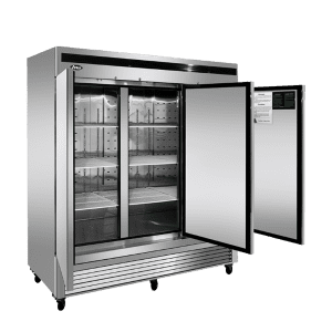 MBF8508GR — 81'' Bottom Mount Three (3) Door Reach-in Refrigerator