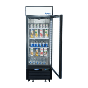MCF8720GR — Black Cabinet One (1) Glass Door Merchandiser Freezer
