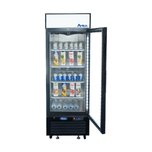 MCF8722GR — 27'' Black Cabinet One (1) Glass Door Merchandiser Cooler