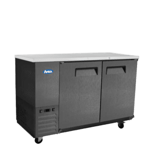 SBB48GRAUS2 — 48″ Black Shallow Depth Back Bar Cooler