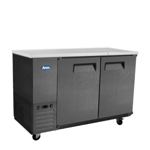SBB59GRAUS2 — 59″ Black Shallow Depth Back Bar Cooler