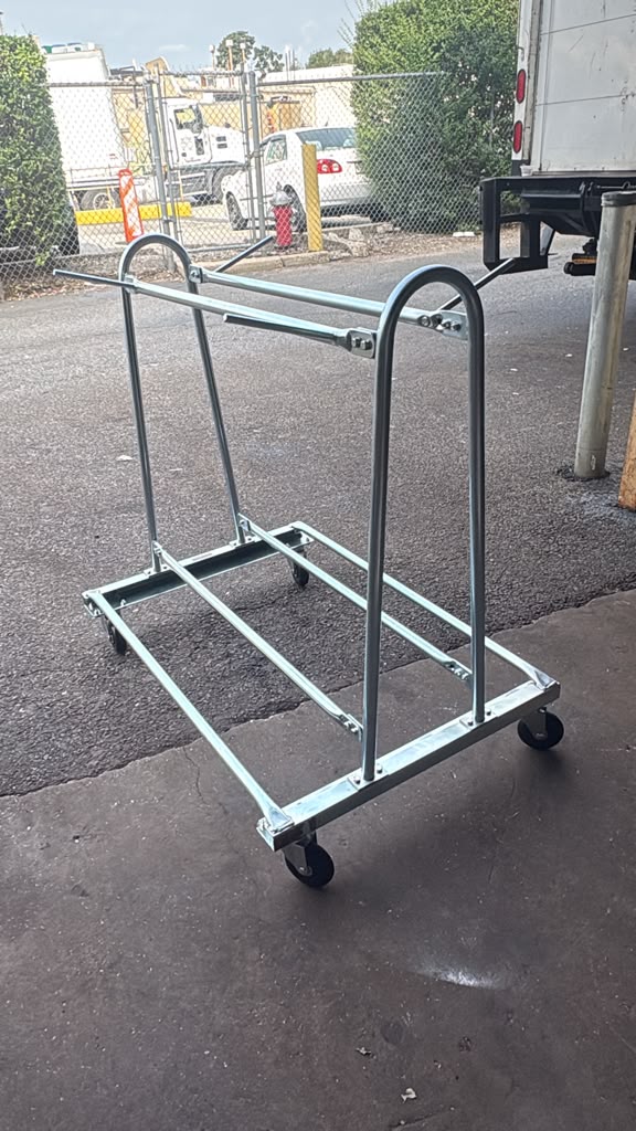 Cactus Mat 6477KD Portamat Unassembled Floor Mat Washing and Transport Cart - 10 Mat Capacity