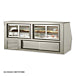 Leader ERCD118ES-R 118" Remote Refrigerated Slanted Glass Counter Deli Case with 1 Shelf