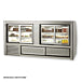 Leader ERHD118 118" Refrigerated Curved Glass High Deli Case with 2 Shelves