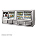 Leader ERHD118ES 118" Refrigerated Slanted Glass High Deli Case with 2 Shelves