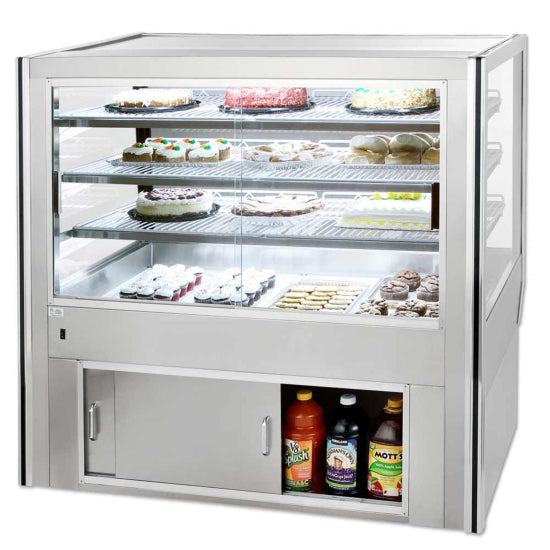 Leader NHBK36 36" Refrigerated High Bakery Case with 3 Shelves