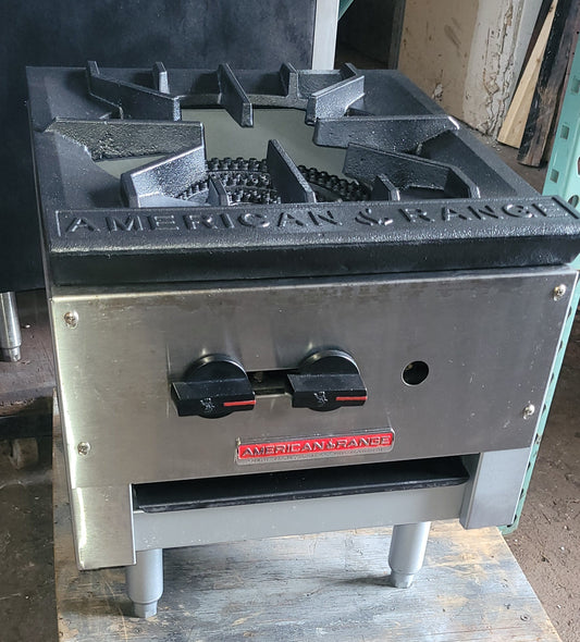 American Range ARSP-18 Natural Gas 1-Burner Stock Pot Stove with 3-Ring Burner - 90,000 BTU