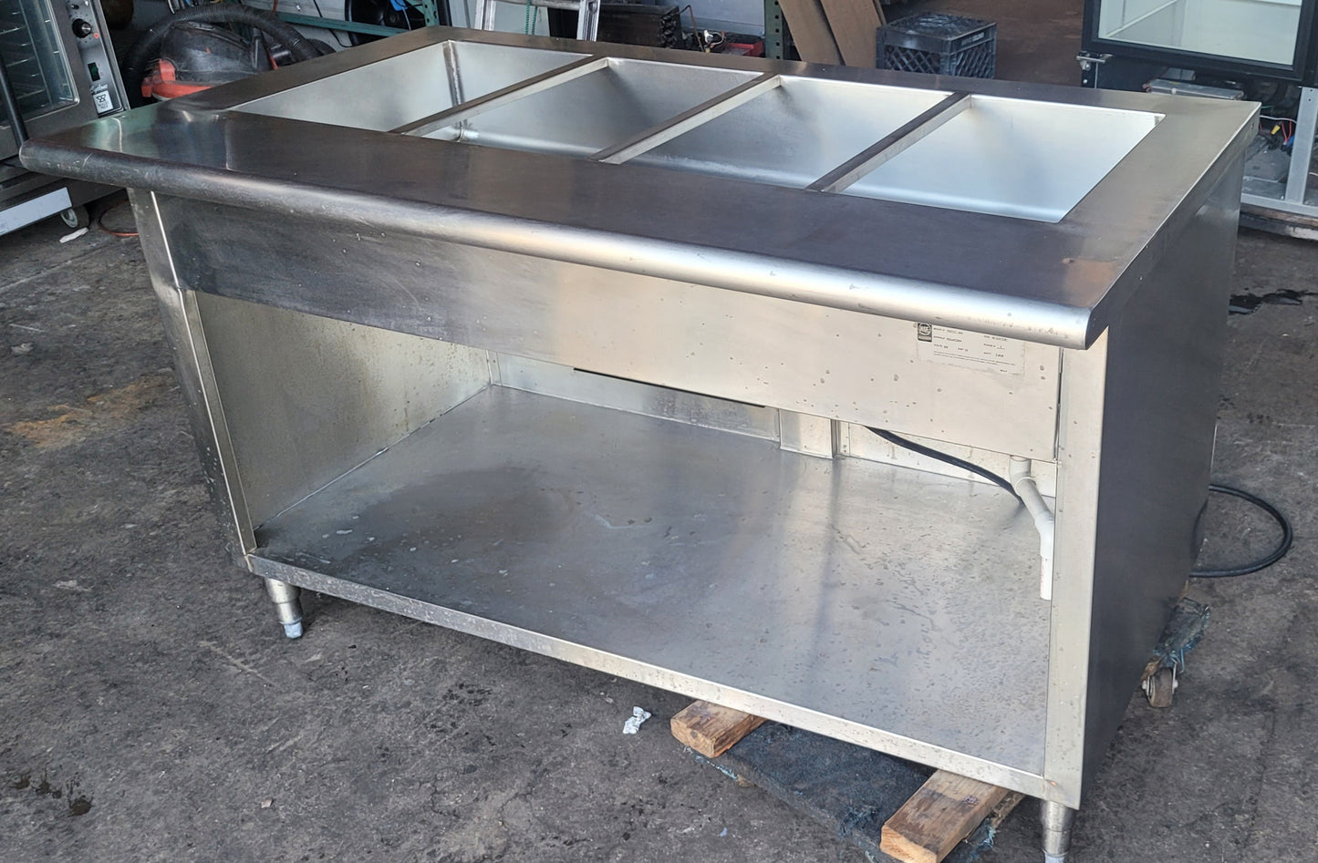 STAINLES STILL STEAM TABLE 60'' 208 VOLT 24AMP 1 PH