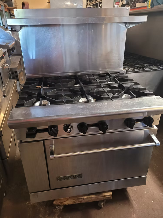 American Range AR-6 36" 6 Burner Gas Range w Oven