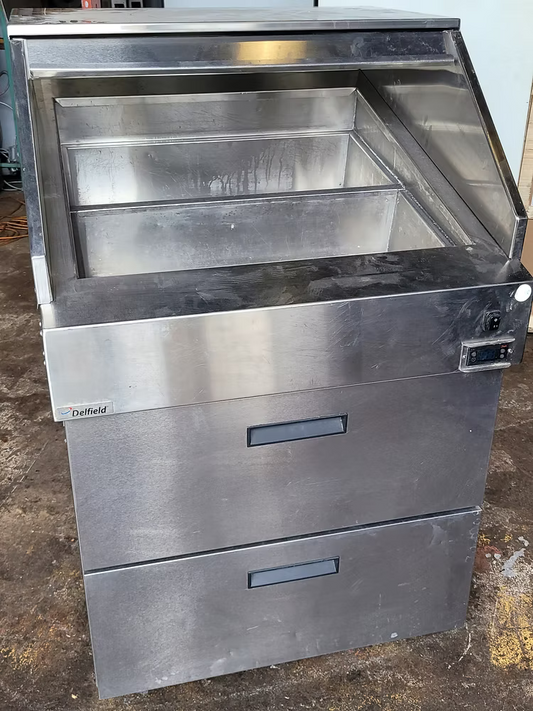 Delfield Prep Refrigerator dual temp Top And Bottom 33'
