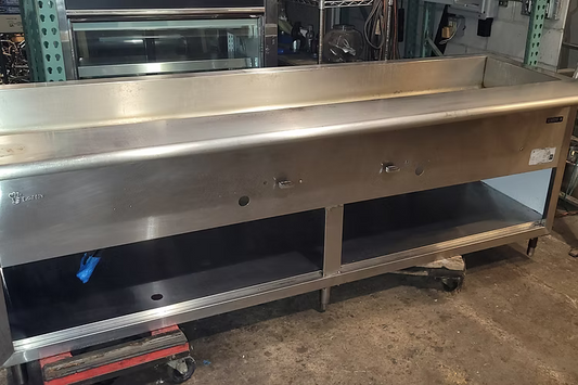 L & J CWS-96 96" 7 Well Gas Steam Table