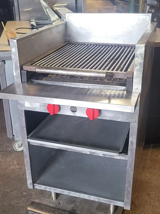 Magikitch'n FM-RMB-624CR 24" Gas Charbroiler w/ Round Rod Top Grates, Natural Ga