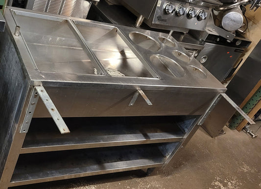 GAS STEAM TABLE 48''