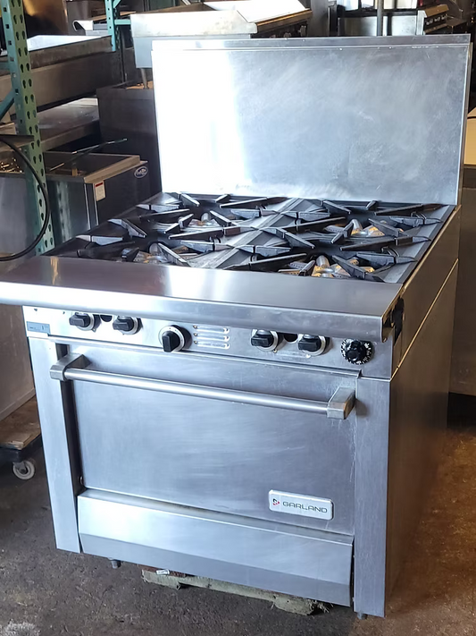Garland M44R Master Series Natural Gas 4 Burner 34" Range with Standard Oven - 1