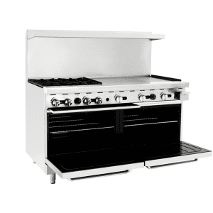 AGR-4B36GR — 60″ Gas Range with Four (4) Open Burners & 36″ Griddle
