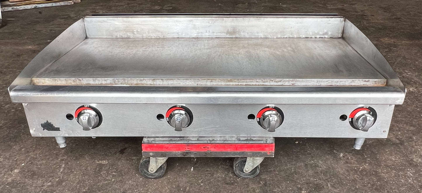 Star 648MF 48" Gas Griddle w/ Manual Controls - 1" Steel Plate,