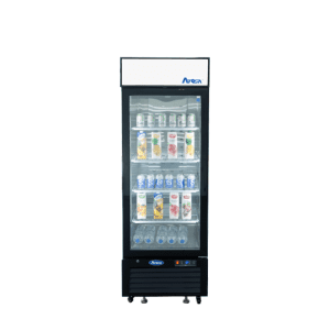 MCF8720GR — Black Cabinet One (1) Glass Door Merchandiser Freezer