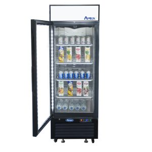 MCF8720GRL — Black Cabinet One (1) Glass Door Merchandiser Freezer