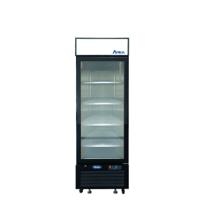 MCF8725GR — 24'' Black Cabinet One (1) Glass Door Merchandiser Cooler