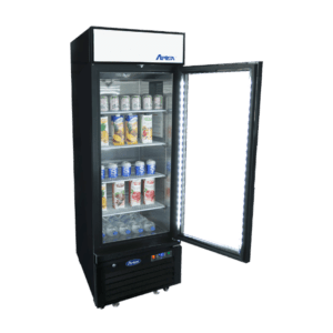 MCF8725GR — 24'' Black Cabinet One (1) Glass Door Merchandiser Cooler