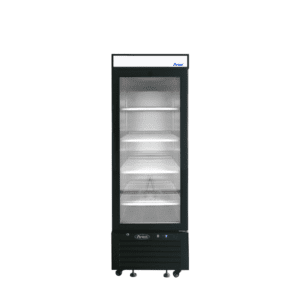 MCF8726GR —24'' Black Cabinet One (1) Glass Door Merchandiser Cooler