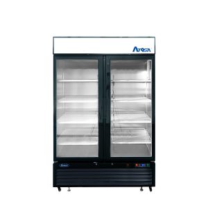 MCF8733GR — 40'' Black Cabinet Two (2) Glass Door Merchandiser Cooler