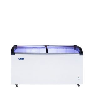 MMF9113 — Curved Glass Top Chest Freezer (12 cu ft)
