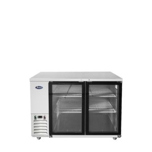 SBB48GGRAUS1 — 48″ Shallow Depth Back Bar Cooler with Glass Doors