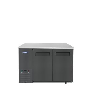 SBB48GRAUS2 — 48″ Black Shallow Depth Back Bar Cooler