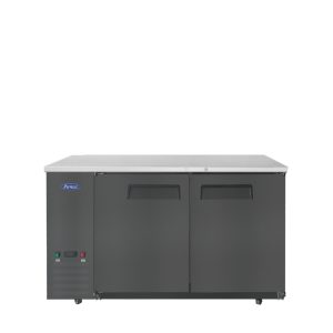 SBB59GRAUS2 — 59″ Black Shallow Depth Back Bar Cooler