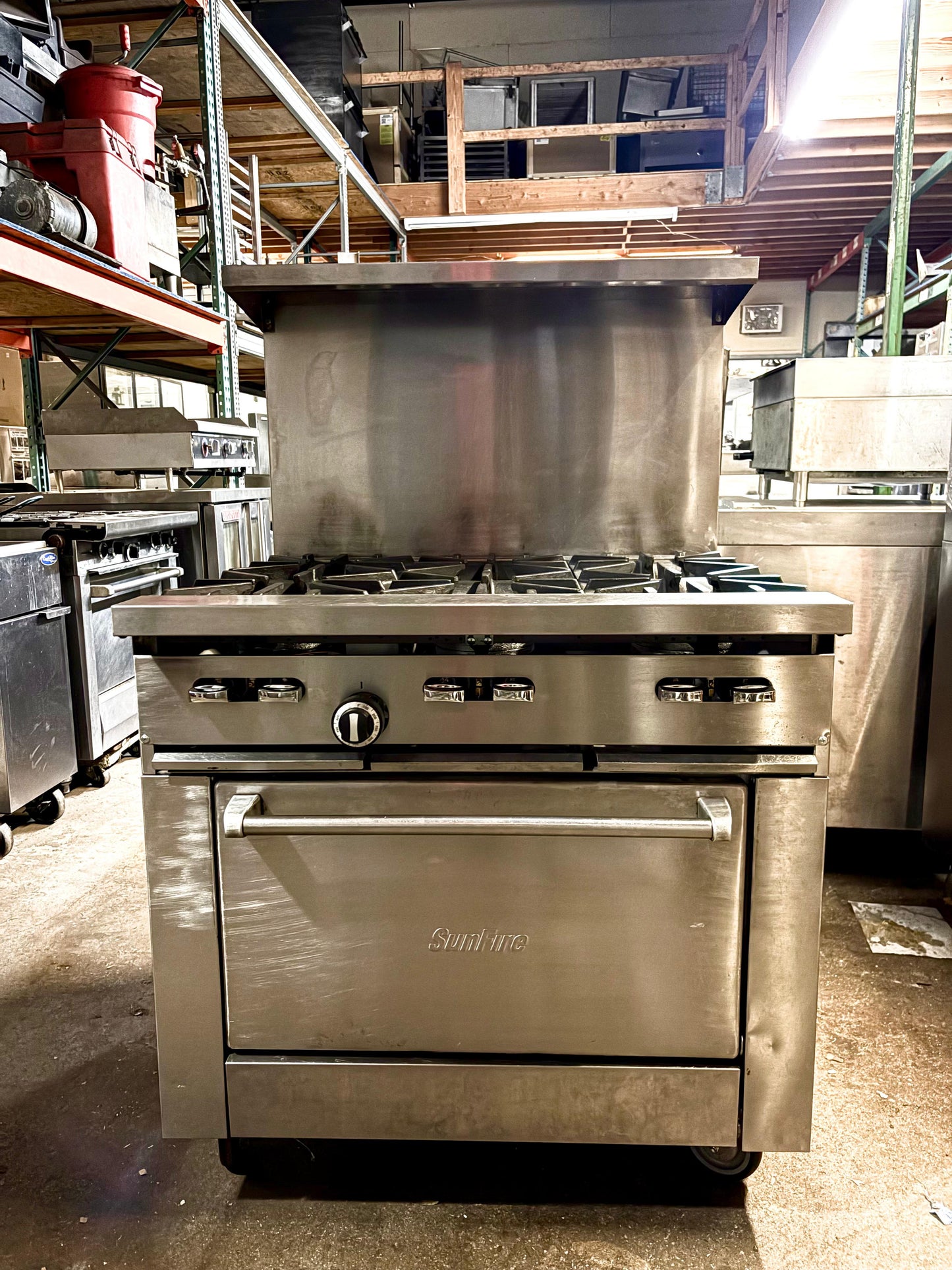 Garland Sunfire X36-6R-NG 6-Burner Natural Gas Range 36"W-PRE-ONED