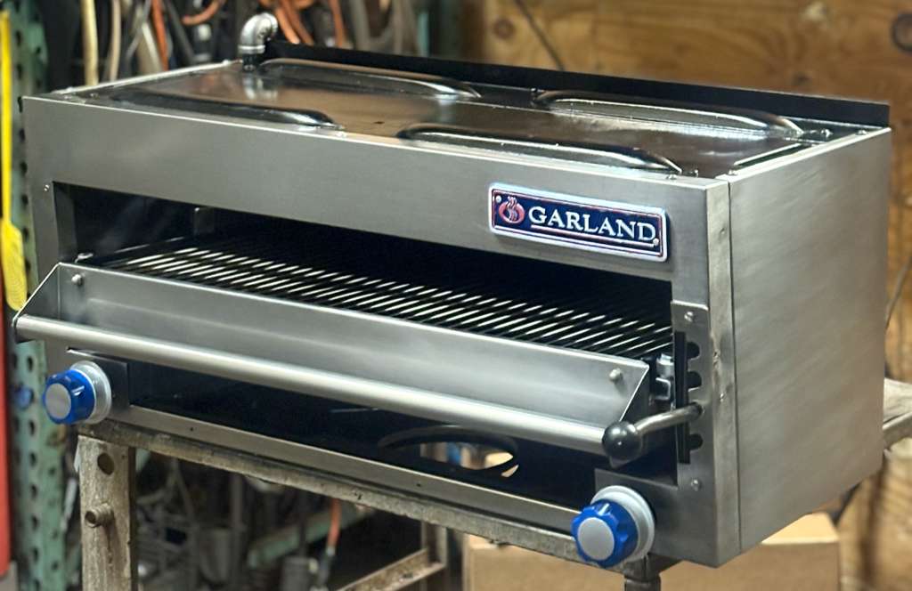 Garland MIR-34C_NAT 34 Inch Gas Salamander Broiler with 2 Burners 40000 BTU-PRE-OWNED