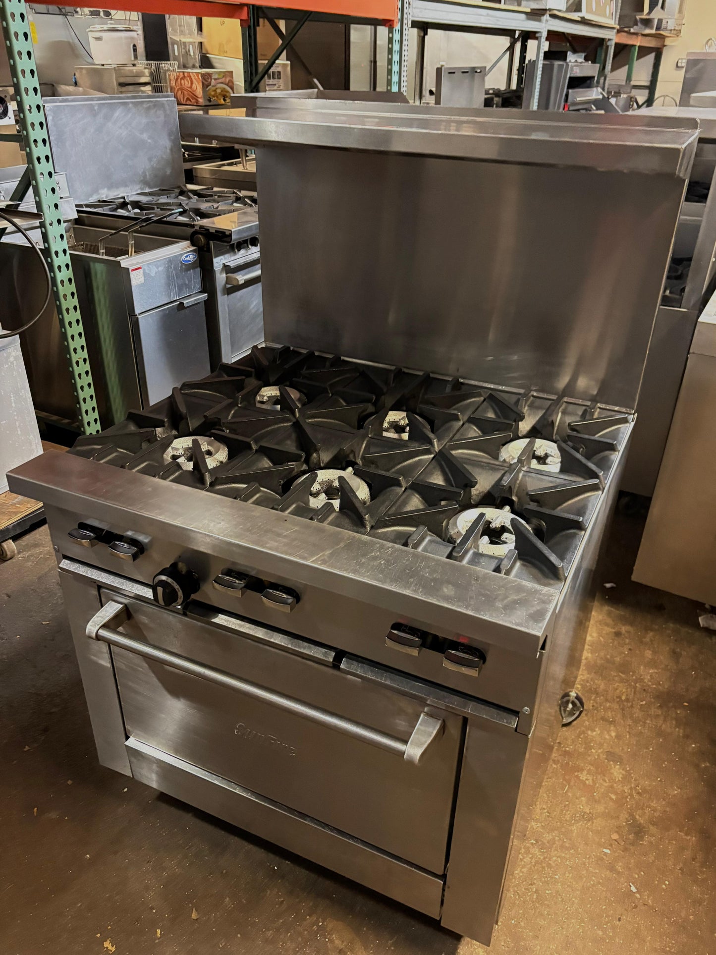 Garland Sunfire X36-6R-NG 6-Burner Natural Gas Range 36"W-PRE-ONED