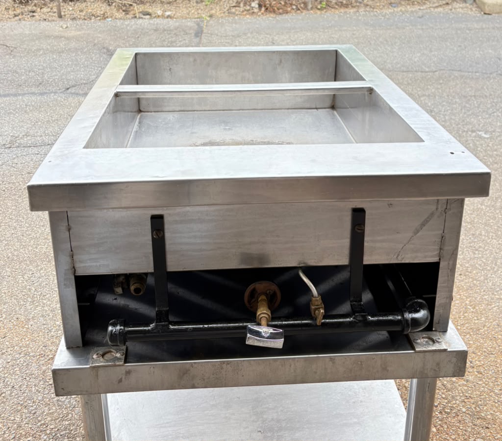 Steam Table Gas Custom Made Countertop 24''x32''x12'' -Pre-owned