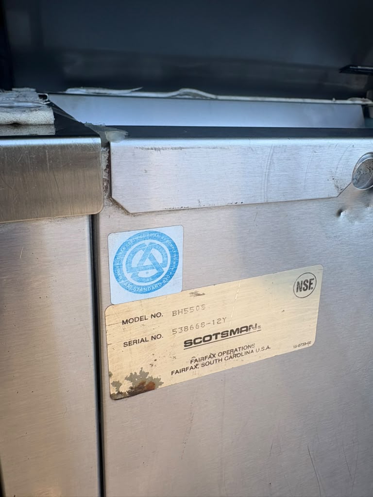 Scotsman B530S Ice Storage Bin 536 lb. Stainless Steel Exterior-PRE-OWNED