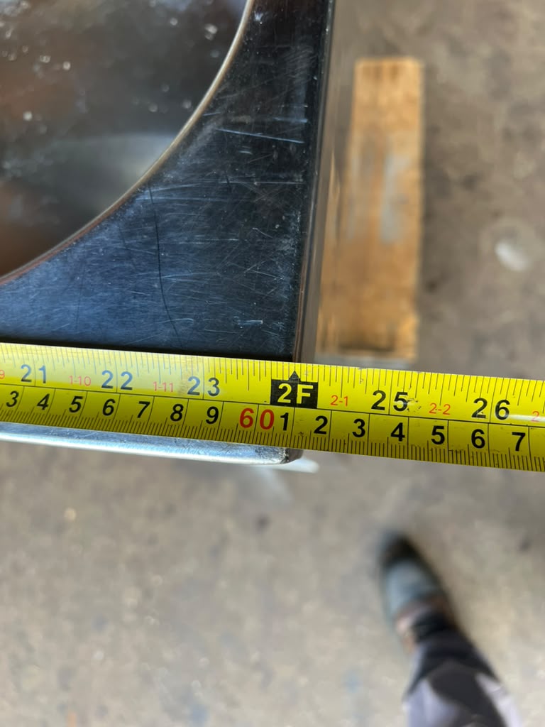 Steam Table Gas 24''x36'' with 6 round holes -Pre owned