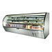 Leader ERHD118 118" Refrigerated Curved Glass High Deli Case with 2 Shelves