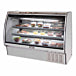 Leader ERHD72 72" Refrigerated Curved Glass High Deli Case with 2 Shelves