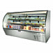 Leader ERHD94 94" Refrigerated Curved Glass Counter Deli Case with 2 Shelves