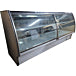 Leader ERHD118 118" Refrigerated Curved Glass High Deli Case with 2 Shelves