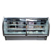 Leader ERHD118 118" Refrigerated Curved Glass High Deli Case with 2 Shelves