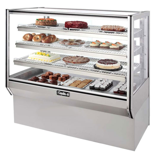 Leader NHBK48DRY 48" Dry Non-Refrigerated High Bakery Case with 3 Shelves